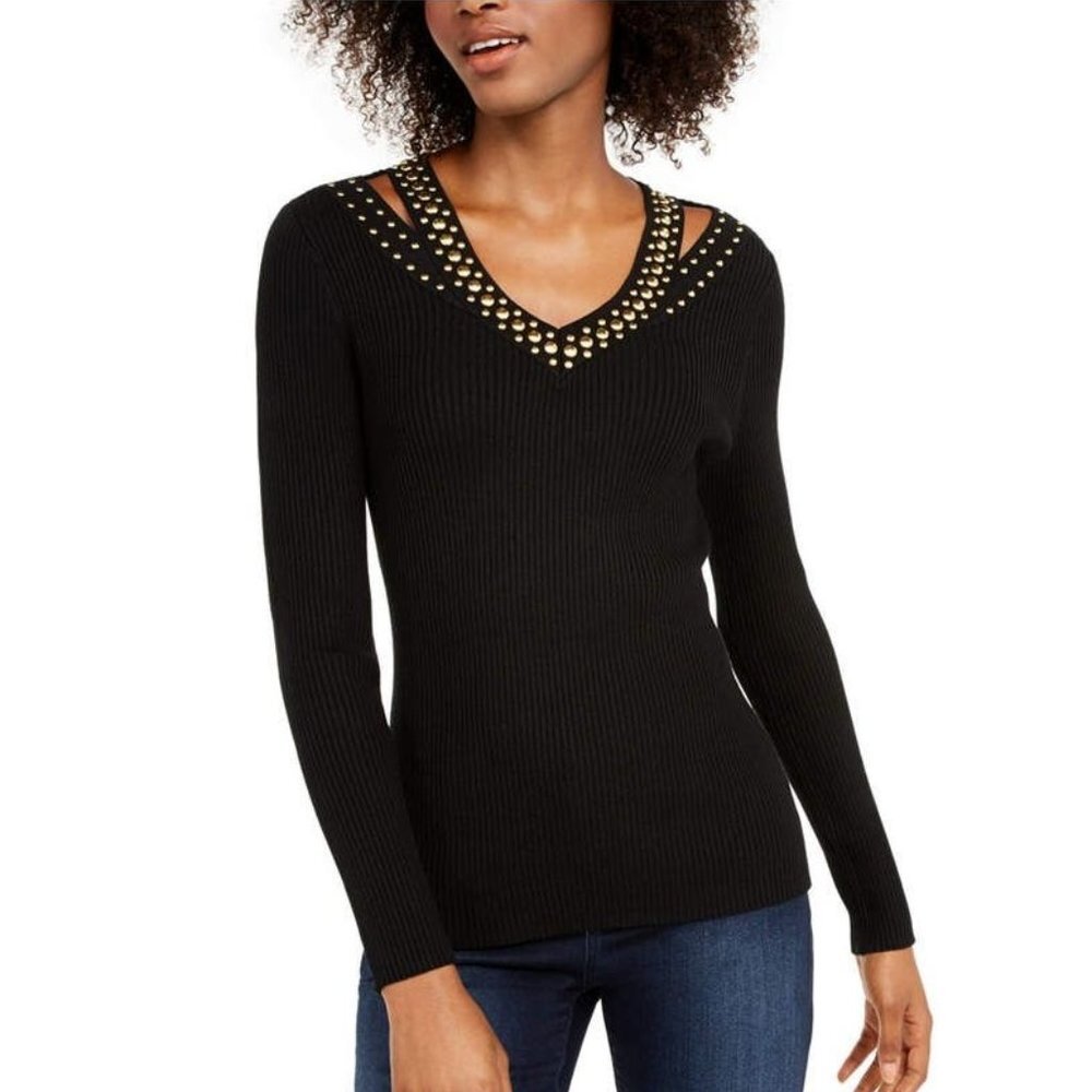 INC Studded Sweater